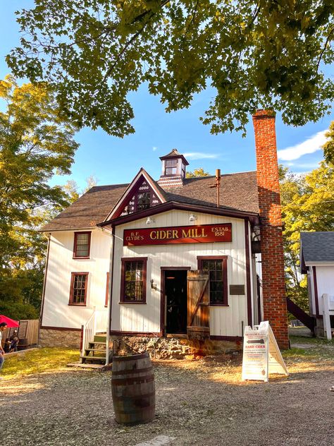 B.F. Clyde’s Cider Mill in Mystic, Connecticut is officially open for the 2023 season! Mystic Connecticut Fall, Connecticut Aesthetic, Cozy Aesthetics, Cider Wine, Fall In New England, Sustainable Farm, Mystic Connecticut, Fall Aesthetics, Cider Mill