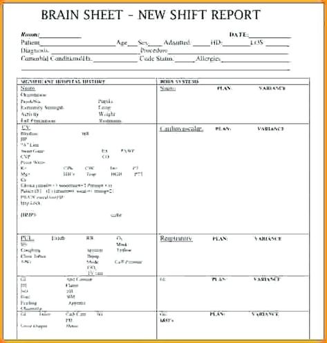 Nursing Assistant Report Sheet Templates (6) - TEMPLATES EXAMPLE | TEMPLATES EXAMPLE Nurse Report Sheet Templates, Sbar Nursing, Images Of Nurses, College Student Organization, Nurse Brain Sheet, Nurse Report Sheet, Charge Nurse, Nursing Process, Post Grad Life