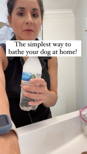 Dog Bath At Home, Dog Bath Supplies, Dry Bath For Dogs, Dog Cleaning Hacks, Dog Bathing Tips At Home, Dog Bath Essentials, Washing Dogs Tips Bath, Dog Pampering Ideas, How To Give A Dog A Bath At Home