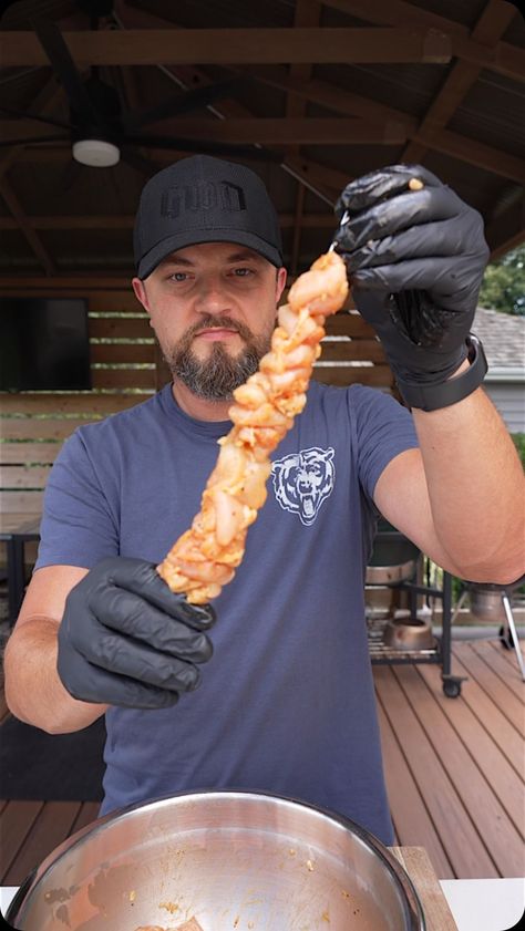 Maciej Zurawski | Another quick and delicious summer recipe, bang bang chicken skewers. I like to use boneless, skinless chicken thighs. Cut them up into... | Instagram Chicken Skewers Grilled, Bang Bang Chicken Skewers, Buffalo Ranch Chicken, Bang Bang Sauce, Bang Bang Chicken, Chicken On A Stick, Kabob Skewers, Skewers Grill, Summer Recipe