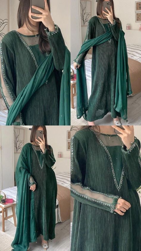 Long Pakistani Suits, Simple Pakistani Dresses Wedding, New Stylish Dress Designs Pakistani, Pakistani Shadi Dresses, Stylish Pakistani Outfits, Pakistani Dress Design Ideas, Eid Dress Ideas, Simple Dress Casual, Shadi Dresses