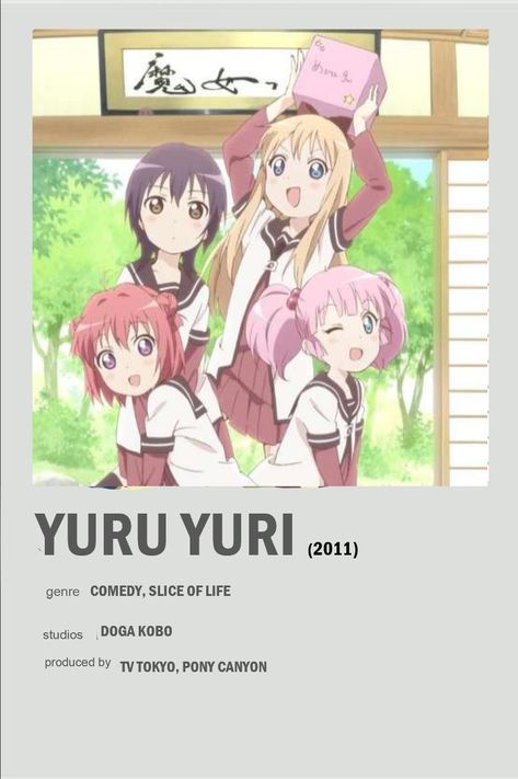 Anime minimalist polaroid poster Anime Watchlist, Minimalist Polaroid Poster, Homecoming Outfits For Guys, Anime Cards, Minimalist Anime, Yuru Yuri, Automotive Illustration, Anime List, Poster Anime