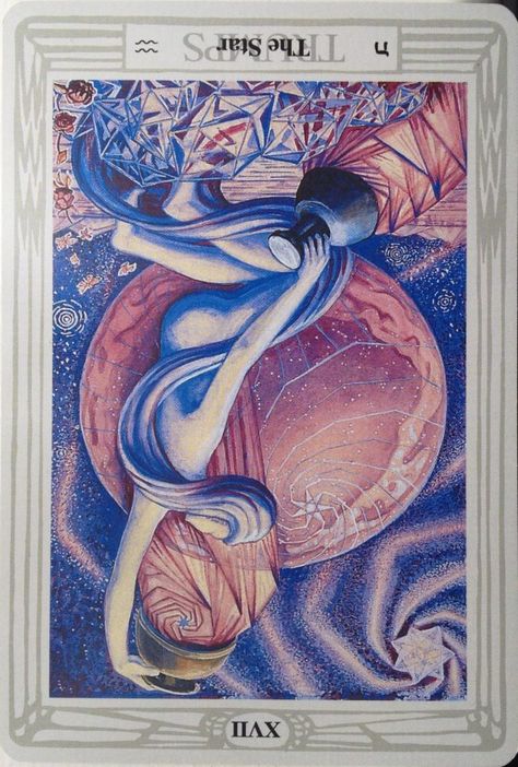 2019 - What to Expect: Card 2 of 2 - The Star Thoth Tarot Deck, Book Of Thoth, Hermetic Tarot, Thoth Tarot, Rider Waite Deck, Art Deco Artwork, Aleister Crowley, Rider Waite Tarot, The Occult