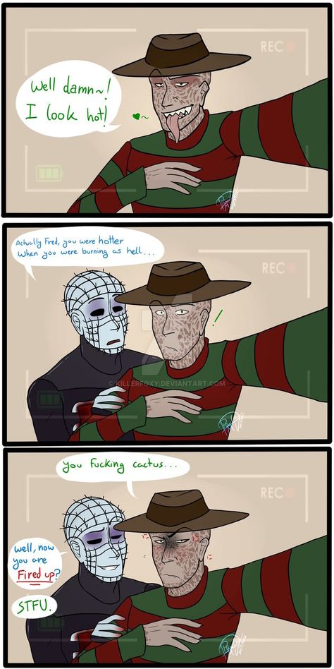 Horror Movie Killers Fanart, Pinhead Hellraiser Fanart, Slasher Funny, Hellraiser Fanart, Pinhead Fanart, Horror Movie Fanart, Slasher Fanart, Horror Memes, Horror Movies Funny