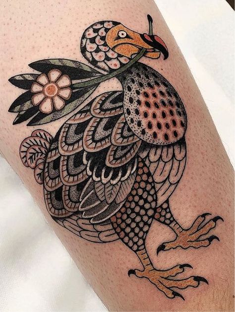 Tattoo uploaded by Tattoodo • Bird tattoo by Fabingg #Fabingg #birdtattoos #birdtattoo #bird #feathers #wings #flying #tattooidea #folkart #folktraditional #nature #dotwork #Linework #pattern #flower #floral #dodobird #dodo • 1126807 • Tattoodo Wings Tattoo Meaning, Watermelon Tattoo, Rope Tattoo, Colorful Sleeve Tattoos, Wings Flying, Dodo Bird, Punk Tattoo, Remembrance Tattoos, Mouse Tattoos