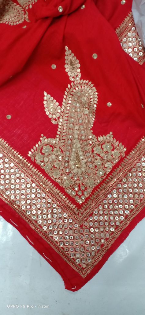 Featuring A Exclusive Wedding Wear Dupatta In Pure Munga Silk Base With Marodi With Metal Sequins Work Hand Embellishments Marodi Work Sabyasachi, Marodi Work, Sabyasachi Saree, M Embroidery, Khatli Work, Border Embroidery Designs, Couture Embroidery, Saree Border, Embroidery Works