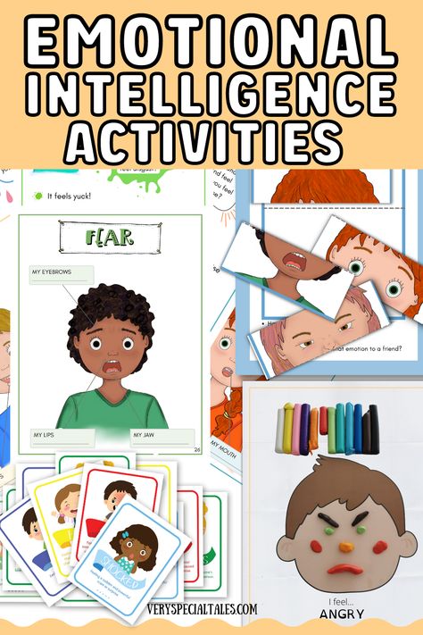 examples of emotional intelligence activities for kids Emotional Intelligence Activities Kids, Kg3 Activities, Emotion Worksheets For Kids, Emotional Regulation Activities For Kids, Social Emotional Learning Games, Emotional Intelligence Kids, Kids Fun Activities, Emotional Regulation Activities, Motivational Activities