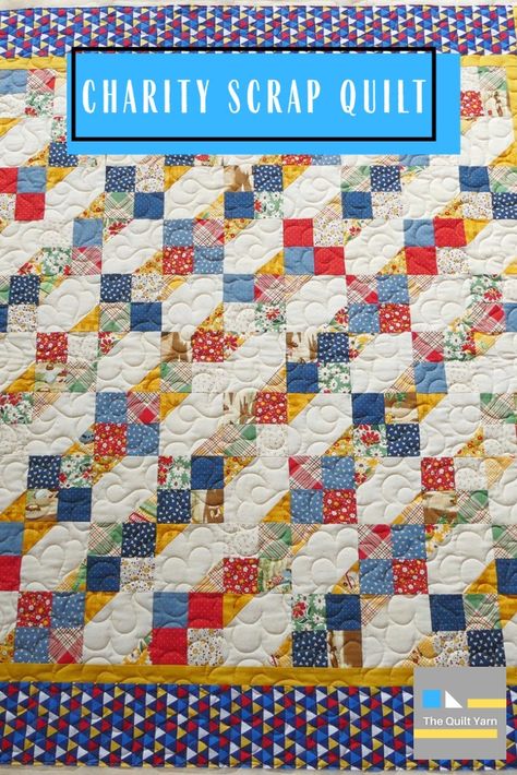 Easy Charity Quilts, Easy Scrap Quilt Patterns Free, Free Scrappy Quilt Patterns, Charity Quilts Patterns Free, Charity Quilt Patterns, Quilt In A Day Patterns Free, Quilt Layouts, Charity Quilts, Quilt In A Day