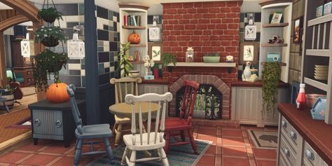 Kitchen Gardening, Sims 4 House Building, Sims 4 House Plans, Building Remodeling, Organic Kitchen, Sims 4 House Design, Casas The Sims 4, Sims Building, Sims House Plans