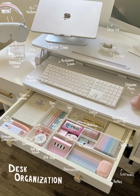 25+ of My Favorite Amazon Home and Organization Finds Desk Drawer Organisation, Amazon Desk, Study Desk Organization, Desk Organization Ideas, Mat Aesthetic, Desk Organisation, Smart Desk, Room Organisation, Study Desk Decor