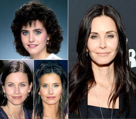 Courteney Cox Through the Years: Photos Courtney Cox Hair, Blue Eyes Pop, Full Eyebrows, Courtney Cox, Monica Geller, Tribeca Film Festival, Fashion Moments, Beverly Hilton, Best Style