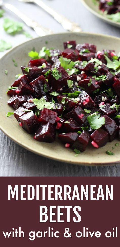 Canned Beets Recipe, Beet Recipes Healthy, Garlic And Olive Oil, Beet Salad Recipes, Beet Recipes, Mediterranean Salad, Glutenfree Dairyfree, Beet Salad, Easy Salad Recipes