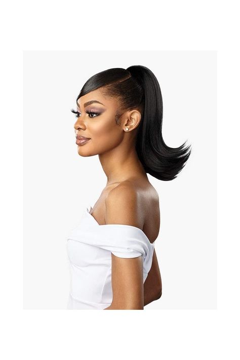 Sensationnel hair extensions - lulu pony lili (1) Bun Hair Piece, Straight Ponytail, Drawstring Ponytail, Ponytail Hair Extensions, Curly Hair Wig, Protective Style, Ponytail Extension, All Hair Types, Stylish Fashion