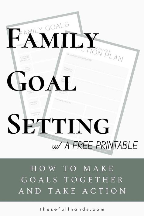 Family Goal Setting Family Goal Setting, Family Culture, 10 Year Plan, Christian Homemaking, Saying Yes, Things That Matter, Saying No, Set Goals, Free Family