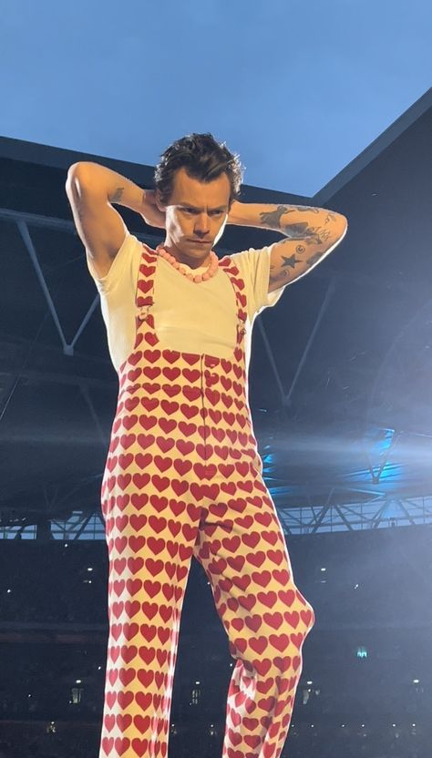 Heart Outfit, Harry Styles Outfit, Harry Styles Tour, Wembley Stadium, Harry Styles Pictures, Harry Styles Love On Tour, Mr Style, Harry Edward Styles, Edward Styles