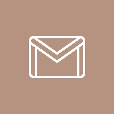 Cream Gmail Icon, Free Iphone App Icons Beige, Photo Icon Aesthetic, Beige Icons For Apps, Free Iphone App Icons, Free App Icons, Beige App Icons, Brown App Icons, Mobil Design