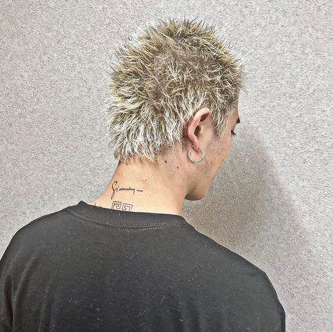 White Spiky Hair, Short Spiked Hair Men, Spiked Buzzcut, Short Spikey Hair Men, Spikey Haircut Men, Spiky Buzzcut, Liberty Spikes Short Hair, Short Grunge Hair Men, Blonde Spiky Hair