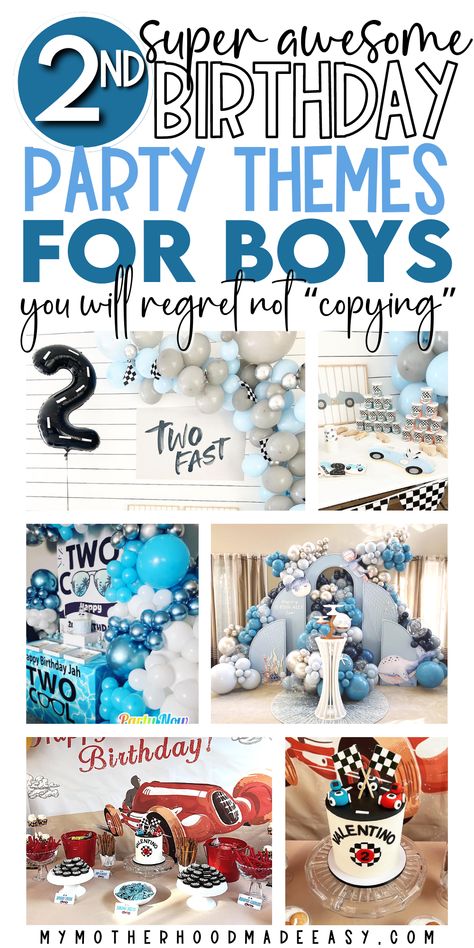 25+ Best 2nd Birthday Themes for Boys that are Just [TWO Cool] – My Motherhood Made Easy Birthday Theme For 2nd Birthday Boy, 2nd Birthday Boy Themes Cars, 2 Yr Birthday Party Ideas Boy, Boy Two Year Old Birthday Party, 2nd Birthday Party Ideas For Boys, 2nd Birthday Party Themes Boy, 2nd Birthday Themes Boy, 2nd Birthday Themes For Boys, 2nd Birthday Party For Boys Themes