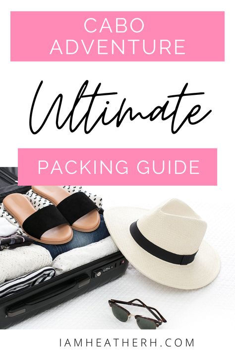 My ultimate Cabo packing guide has got you covered. From clothing essentials to must-have accessories, I've curated a comprehensive packing list to ensure you have everything you need for a smooth and enjoyable trip. Get ready to embark on your next adventure fully prepared and stress-free! Clothes For Cabo San Lucas, Cabo Vacation Packing List, Cabo Packing List, Travel Sweater, Cabo Vacation, Minimalist Packing, Carryon Bag, Cabo Mexico, Outfits For Mexico