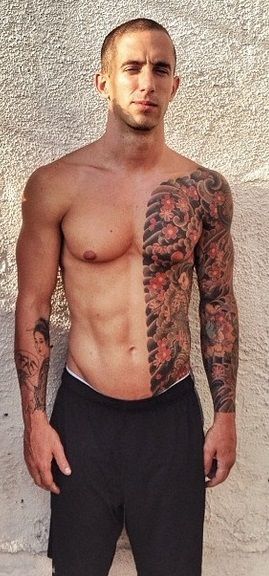 Half Body Tattoo. Half Body Tattoo Men, Body Suit Tattoo Men, Half Body Tattoo, Suit Tattoo, Tattooed Guys, Diy Updo, Body Suit Tattoo, Body Tattoo, Half Body