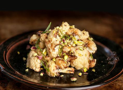 Miso Glazed Cauliflower | Cook's Gazette Miso Salad Dressing, Meatless Dishes, Miso Butter, Red Miso, Miso Glaze, Roasted Chicken Thighs, Miso Soup, Cuisine Recipes, Cooking Equipment