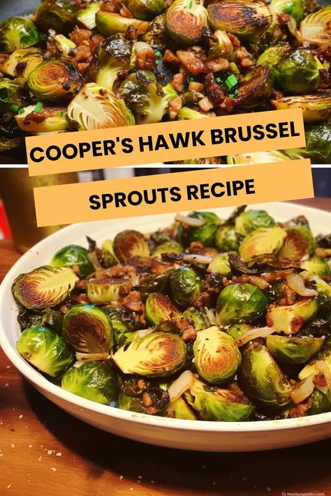 Discover the perfect blend of flavors with Cooper's Hawk Brussels Sprouts recipe – a culinary delight you'll crave! Toasted Cashews, Coopers Hawk, Crispy Brussel Sprouts, Sriracha Aioli, Savory Sides, Cooper's Hawk, Sprouts Recipe, Sprouts Salad, Sprout Recipes