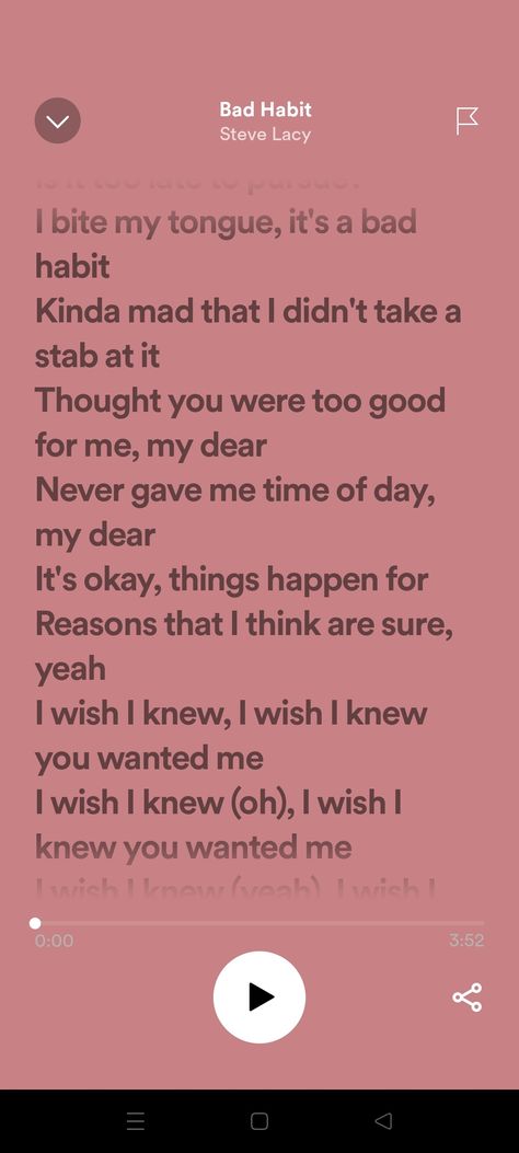 I Bite My Tongue Its A Bad Habit Poster, I Wish I Knew You Wanted Me Steve Lacy, Bad Habit Steve Lacy, Mumbo Jumbo, Steve Lacy, My Bad, Bad Habit, I Wish I Knew, Bad Habits