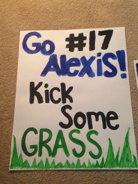 Posters For Lacrosse Games, Posters For Friends Sports Games, Soccer Poster Ideas For Friend Funny, Sports Poster Ideas High School, Soccer Posters For Friends Diy, Lacrosse Signs For Games Posters, Posters For Soccer Games Friends, Poster For Soccer Game, Poster Ideas For Soccer Games