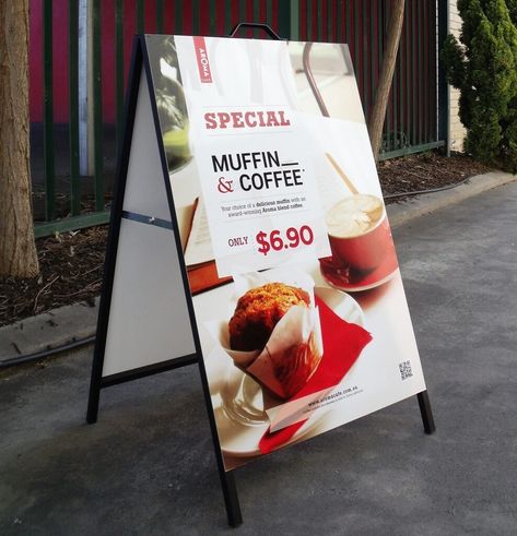 "A Frame Signs" Don't Miss out Special prices & Loyal customer discount. ✅ Affordable Price ✅ Best Quality ✅ 1-3 Business Days ✅ + Canada Wide Shipping https://phoenixprint.shop/products/metal-a-frame-signs City Sydney, A Frame Signs, Custom Signage, Blended Coffee, Sign Printing, Special Price, Full Colour, A Frame, Coffee Shop