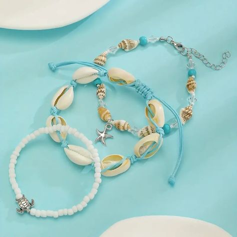 Ocean Style Turtle Shell Star Beads Bracelet For Vacation - Temu White Bead Bracelet, White Beads Bracelet, Ocean Style, Star Beads, Ocean Fashion, Turtle Charm, Turtle Shell, Holiday Beach, Sea Star