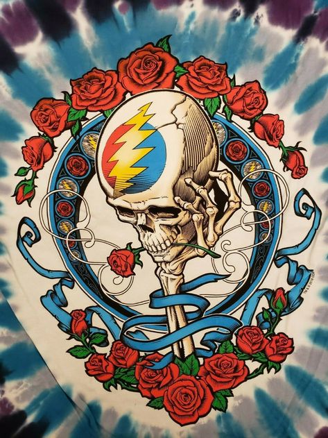 Tattoo Prep, Grateful Dead Art, Surfer Artwork, Mucha Poster, Dead Master, Cool Skull Drawings, Betty Boop Posters, Grateful Dead Skull, Grateful Deadhead