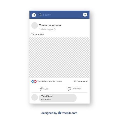 Facebook mobile post with flat design | Free Vector #Freepik #freevector #design #technology #facebook #phone Publication Facebook, Cat Logo Design, School Timetable, Phone Template, Valentinstag Party, Banner Web, Facebook Templates, Facebook Post Template, Facebook Design