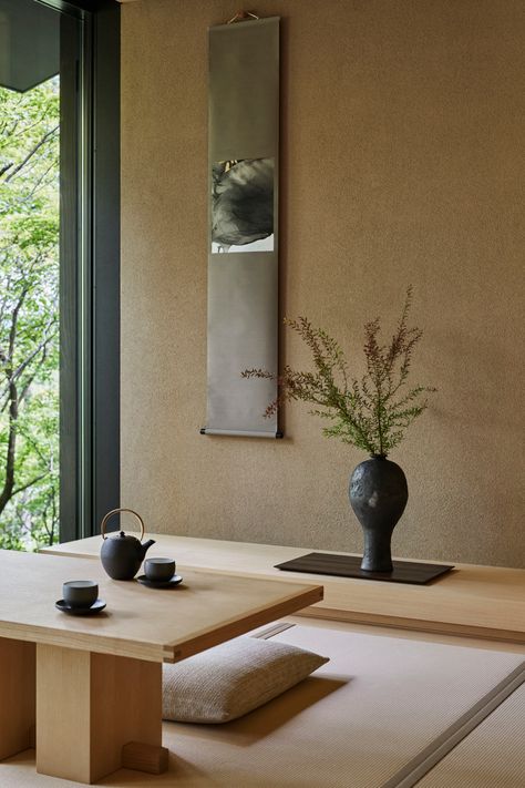 Aman Kyoto, Japan Interior, Tatami Room, Zen Interiors, Japanese Home Design, Japanese Interiors, Asian Interior, Japanese Room, Japanese Home Decor