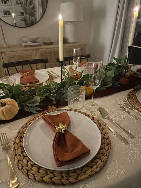 Thanksgiving table completely from Amazon and all available to arrive before Thursday! Last minute thanksgiving table, Amazon thanksgiving table, thanksgiving tablescape, Amazon table decor, thanksgiving outfit Amazon, dining room table Follow my shop @The.BasicBee on the @shop.LTK app to shop this post and get my exclusive app-only content! #liketkit #LTKhome #LTKHoliday #LTKSeasonal @shop.ltk https://liketk.it/4o8dF Small Table Thanksgiving Decor, Thanksgiving Decorations Table Setting Simple, Amazon Table Decor, Simple Thanksgiving Tablescapes, Thanks Giving Table Setting, Amazon Dining Room, Thanksgiving Tablescapes Simple, Thanksgiving Table Scape, Thanksgiving Decorations Table Setting