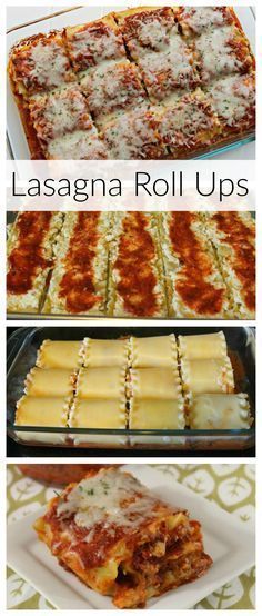 Lasagne Roll Ups, Cheesy Lasagna, Lasagna Roll Ups, Pastas Recipes, Lasagna Roll, Roll Ups Recipes, Lasagna Rollups, Diner Recept, Lasagna Rolls