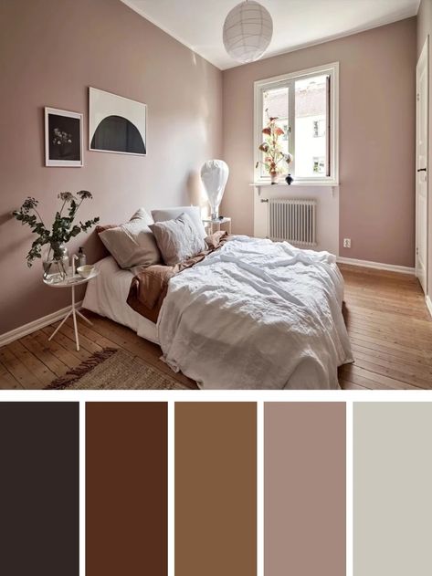 Relaxing and Cozy Bedroom Color Schemes - Glorifiv Bedroom Colour Schemes Neutral, Room Color Ideas Bedroom, Bedroom Color Ideas, Cozy Bedroom Colors, Best Bedroom Colors, Bedroom Color Combination, Bedroom Colour Palette, Warm Bedroom, Bedroom Wall Colors