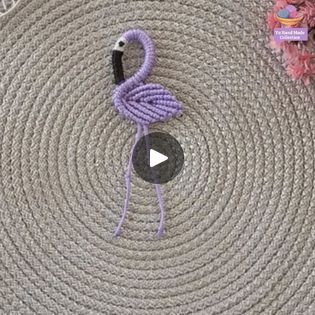 Flamingo Diy, Macrame Patterns Tutorials, Tutorial Crochet, Viral Video, Macrame Patterns, Macrame Diy, Crochet Knitting, Flamingo, Macrame