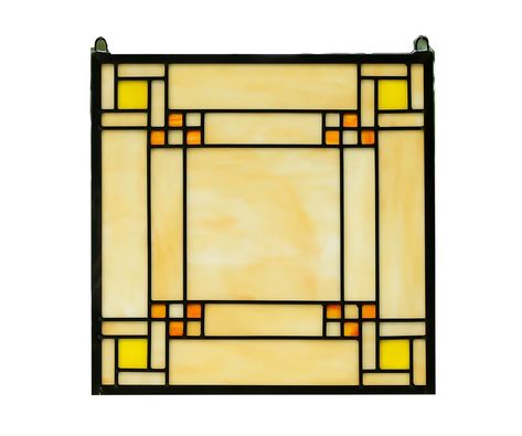 Craftsman Stained Glass Panels, Frank Lloyd Wright Stained Glass, Stained Glass Window Panel, Stained Glass Panel, Stained Glass Designs, Stained Glass Panels, Stained Glass Projects, Frank Lloyd, Frank Lloyd Wright