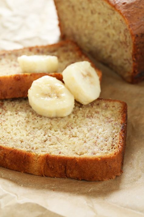 Banana Bread Ingredients, Gluten Free Recipes Bread, Gluten Free Banana Bread, Gluten Free Banana, Gluten Free Sweets, Banana Bread Recipe, Gluten Free Eating, Gluten Free Recipes Easy, Gluten Free Breakfasts