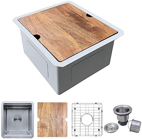 Square Kitchen Sink, Kitchen Prep Sink, Deep Sink Kitchen, Sink Workstation, Kitchen Sink Cover, Ikea Sinks, Rv Sink, Undermount Bar Sink, Small Kitchen Sink