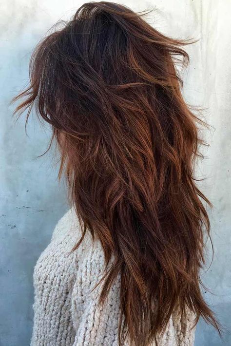 Layered Haircuts to Add Volume and Depth to Your Hair ★ See more: http://lovehairstyles.com/layered-haircuts-volume-depth/ Modern Shag Curtain Bangs, Edgy Long Hair, Long Shag Haircut, Hair 2024, Long Layered Haircuts, Long Layered Hair, Haircuts For Long Hair, Long Hair Cuts, Layered Haircuts