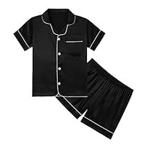 Girls Loungewear, Black Pajamas, Teen Shorts, Loungewear Outfits, Girls Sleepwear, Clothing Catalog, Satin Pyjama Set, Satin Pajamas, Silk Shorts