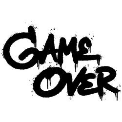 Theo Illustration, Games Over Text, Font Graffiti, Game Over, Black And White Graffiti, Black Png, Graffiti Words, Graffiti Tagging, Graffiti Alphabet