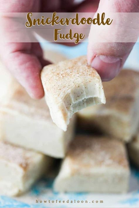 Snickerdoodle Fudge, Easy Snickerdoodles, No Bake Fudge, Gluten Free Snickerdoodles, Pumpkin Fudge, Snickerdoodle Recipe, Fudge Recipes Easy, Holiday Dessert Recipes, Snickerdoodle Cookie Recipes