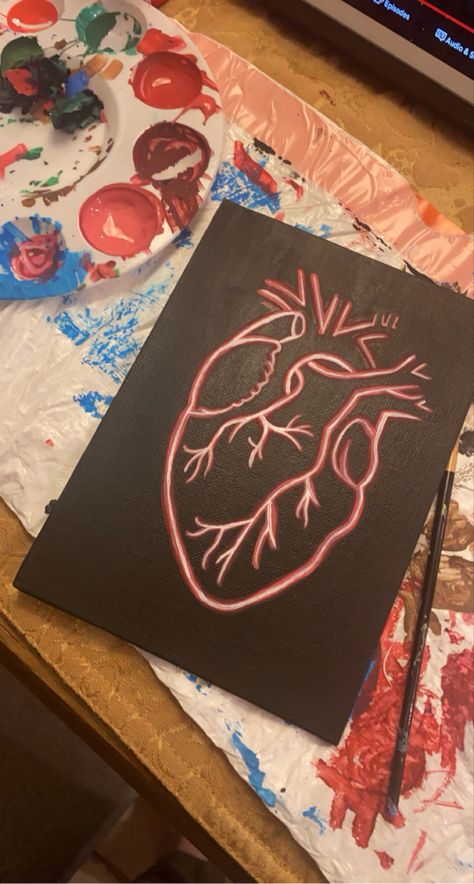 Neon Heart Painting, Neon Heart, Heart Painting, Art Ideas, Art Drawings, Neon, Drawings, Quick Saves, Art