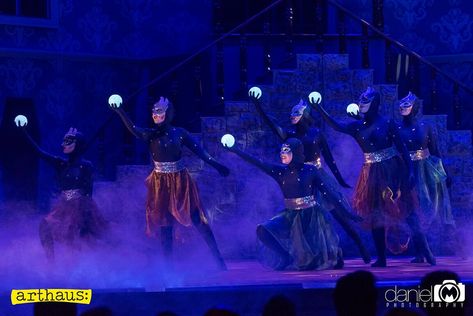 The galaxy and little moons dancing in Fester's The Moon and Me. The Addams Family Musical . Arthaus . Malta .   Photo by Daniel MIfsud The Moon And Me Addams Family, Addams Family Musical, Moon Dance, Addams Family, Moon, Dancer, Concert