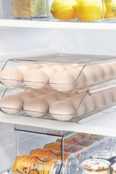 Dream Fridge, Egg Container, Cute Egg, Gadgets Kitchen Cooking, Egg Storage, Fridge Organization, Plastic Eggs, Home Organisation, Storage Tray