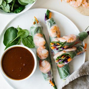 Spring Roll Filling, Shrimp Spring Rolls, Vietnamese Spring Rolls, Grilled Prawns, Easy Starters, Classic Appetizers, Vegan Fish, Smoked Trout, Summer Rolls