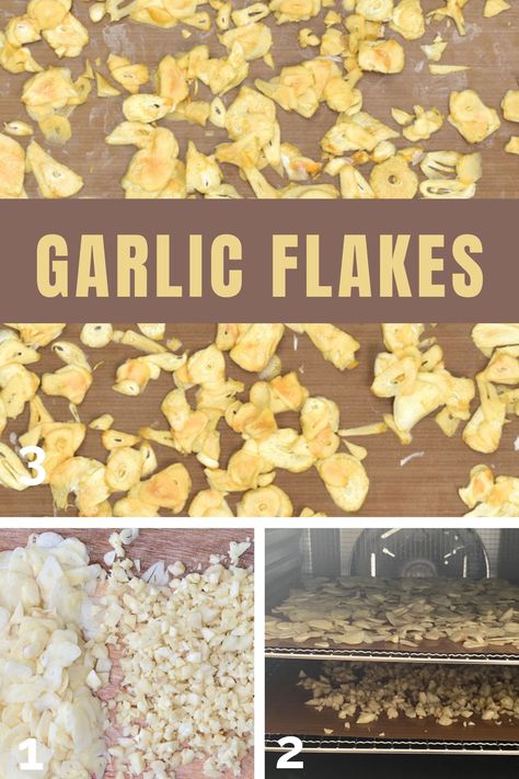 How to make garlic powder and garlic flakes at home with one of three methods (dehydrator, oven, or air drying). This DIY is a 2-in-1, as garlic flakes are what we use to create garlic powder. The resulting dried garlic can be used in tons of ways to flavor and garnish food! Fresh Garlic Recipes, Drying Garlic, Multigrain Bread Recipe, Dehydrating Food Storage, Flake Recipes, Dried Garlic, Garlic Uses, Canned Food Storage, Veggie Stock