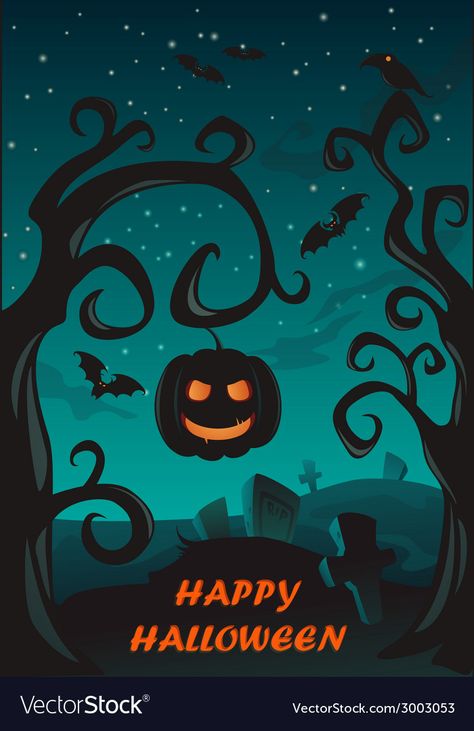 Happy Halloween Poster Design, Halloween Vector Illustration, Zombie Birthday, Pumpkin Lantern, Casual Art, Halloween Vector, Halloween Poster, Halloween Event, Invitation Card Design